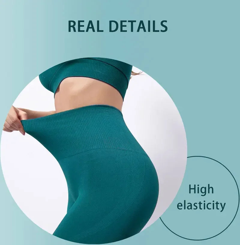 Seamless Sports for Women Yoga  Workout Fitness Wear High Waist Leggings Gym.