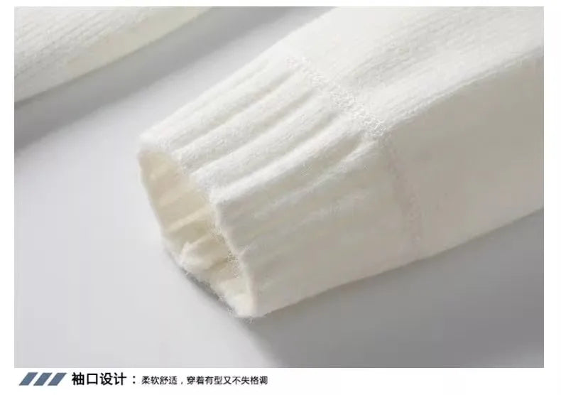 New Winter Men Mock Neck Turtlenecks Pullovers Fleece Warm Knitted Sweaters Good Quality Male Solid Outwear Casual Sweaters 3XL.