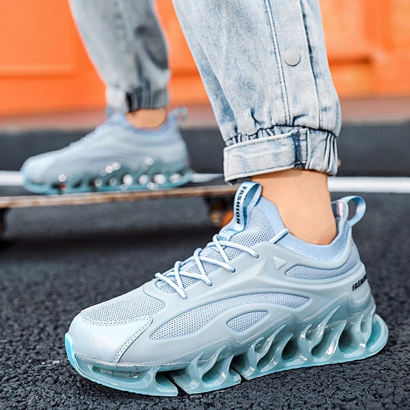 YRZL Mens Athletic Shoes 2025 Breathable Running Shoes Men Lightweight Sneakers Comfortable Walking Shoes Anti Slip Sports Shoes