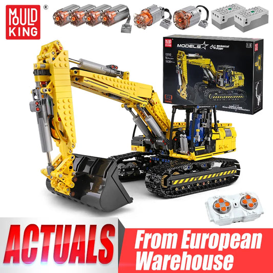 MOULD KING 13112 Technical Car Toys The MOC-2513 APP&RC Motorized Excavator Model Building Blocks Bricks Kids Christmas Gift.