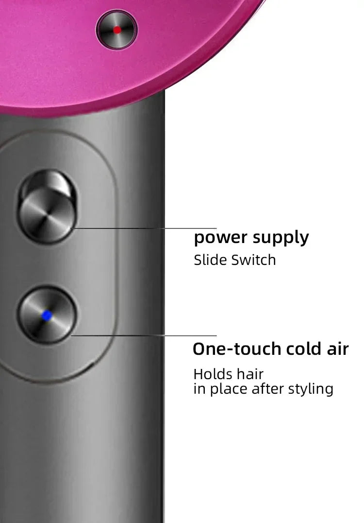 High-speed negative ion hair dryer Professional thermostatic leafless hair dryer Powerful household negative ion hair dryer