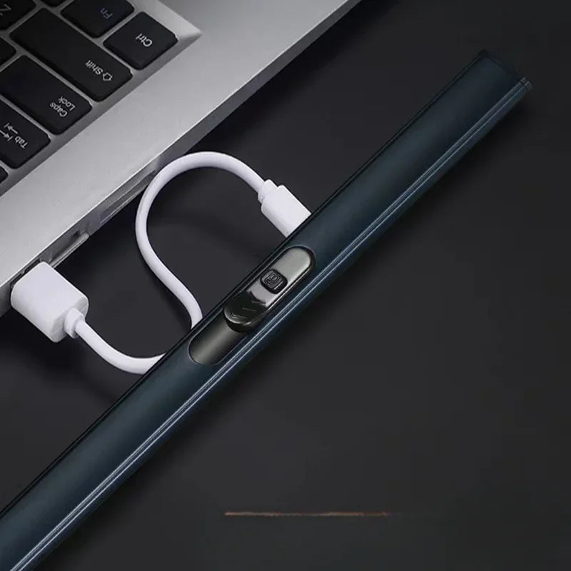 2024 Outdoor Barbecue USB Arc Lighter Rechargeable Long Kitchen Gas Stove Lighter Windproof Plasma Arc Flameless Lighter.