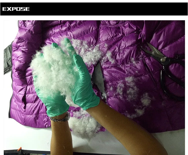 0-10 ℃   Frauen Westen Herbst Winter Ultra Licht Ente Unten Weste Weibliche Dünne Ärmellose Jacke Winddicht Warme Puffer Weste 4XL.