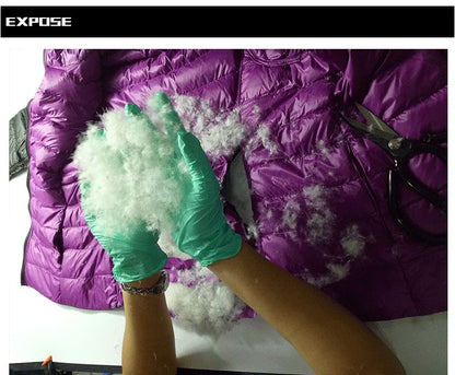 0-10 ℃   Frauen Westen Herbst Winter Ultra Licht Ente Unten Weste Weibliche Dünne Ärmellose Jacke Winddicht Warme Puffer Weste 4XL.