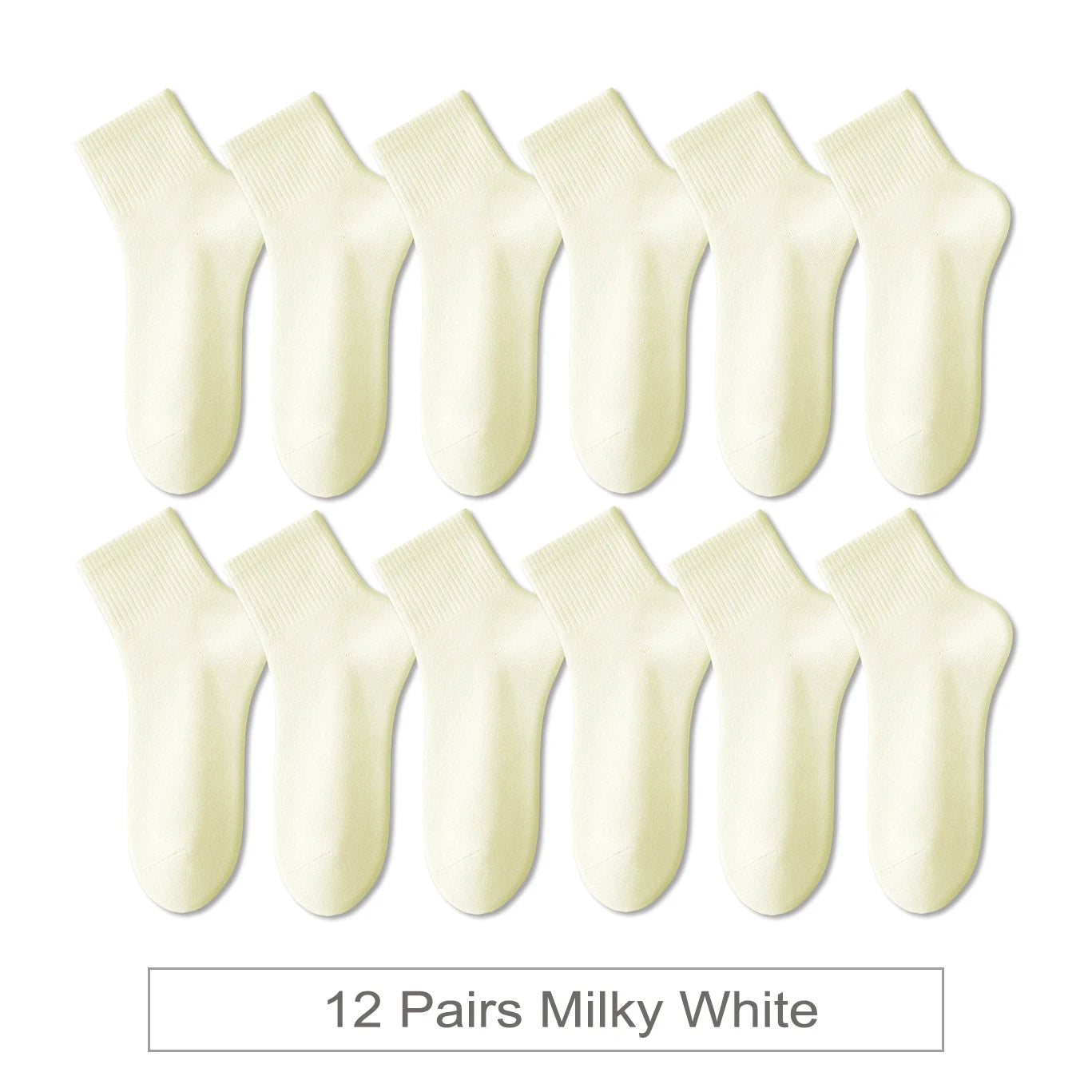 12 Pairs New Woman Cotton Socks Men Sock Short Ankle Colorful Autumn Spring Soft Breathable Colorful Girl Sock.