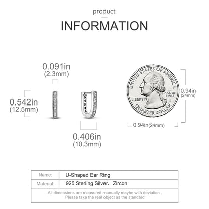 925 Sterling Silver Gold Color Circular Hoop Earrings Golden Earring Fit Original Charms Diy Fine Jewelry For Fashion Women