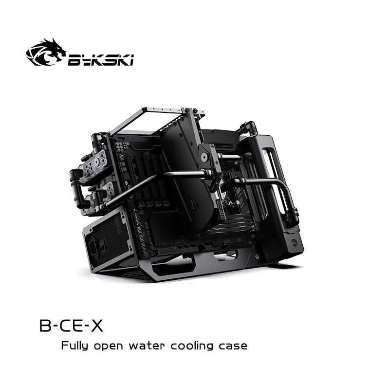 Granzon B-CE-X Open Frame Chassis Distro Plate Water Cooling Computer Case Vertical Horizontal, DIY Display