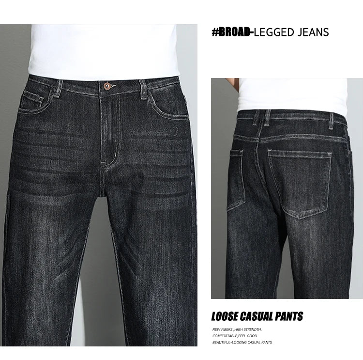 190 cm 200 cm hohe Jeans für Herren, gerade, normale Passform, Denim-Hose, männlich, Teeneeger, Stretch, extra lang, Länge 110, 115 cm, 120 cm, verlängert.