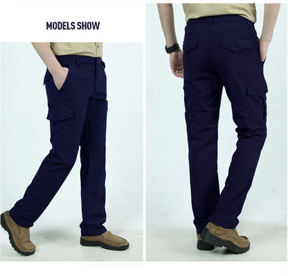 Summer Casual Lightweight Army Military Long Trousers Male Waterproof Quick Dry Cargo Camping Overalls Tactical Pants Breathable.