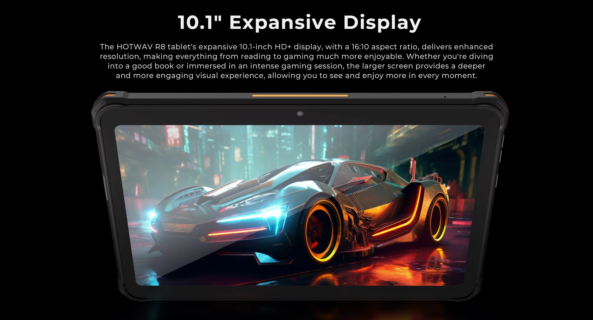 HOTWAV R8 Rugged Tablet 10.1'' HD+ Display 10800mAh Massive Battery Pad Android 14 OS Octa-core 4GB 128GB Tablet PC Global.