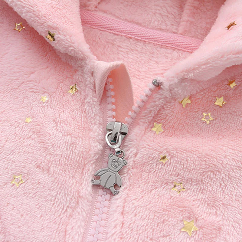 Neugeborenen Baby Kleidung Flanell Herbst Winter Baby Jungen Mädchen Strampler Cartoon Neugeborenen Body Weiche Warme Overall für Babys 0-12M.