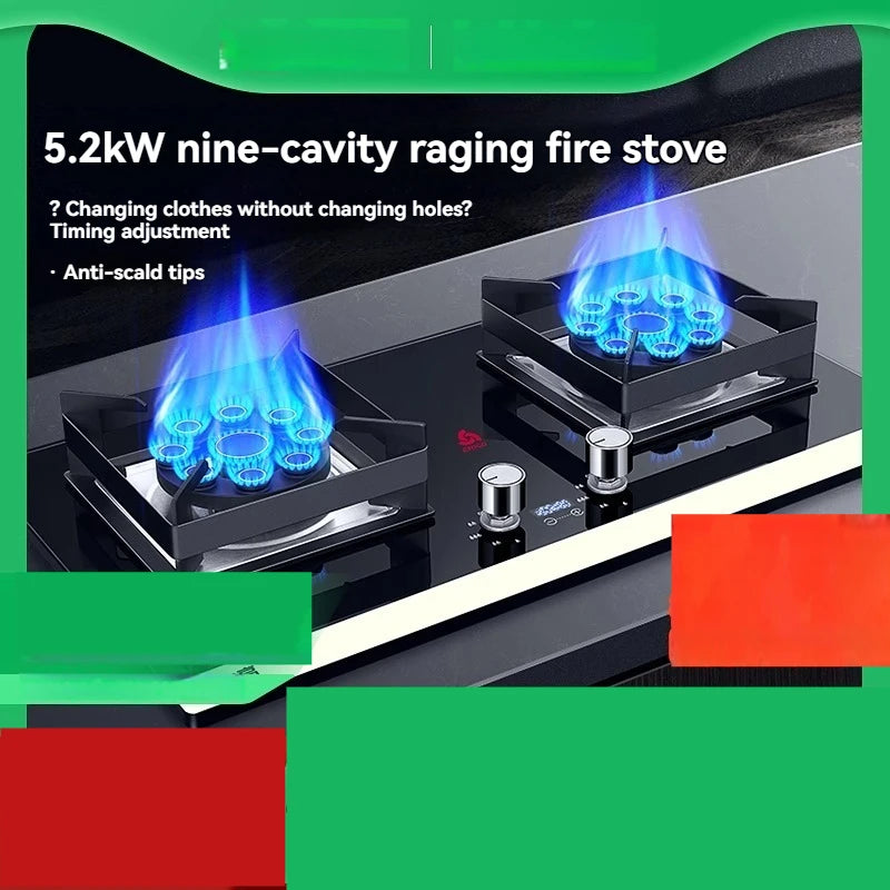 Natural Gas Cooking Stoves Embedded Liquefied Gas Cooking Stoves Household Double Stoves..