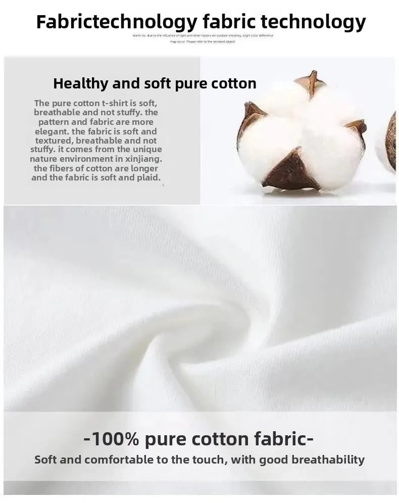 White Short Sleeve Popl Shirt Women's Summer T-shirt 2025 New Style Korean Version Small Size Shoulder Collar Top Cotton Materia.