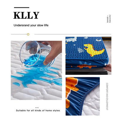 Waterproof Thicken Mattress Cover Quilted Latex Mat Bed Covers Pad Skin-Friendly Fitted Sheet Protector Bedspread150/160/180x200