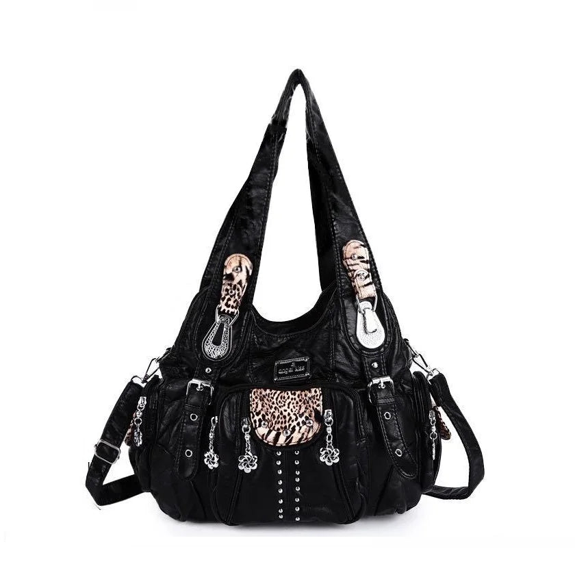 Angel kiss Bag Women Fashion Handbags PU Leather Shoulder Bags Female Satchel Big-capacity Shoulder Purse Bag bolsa feminina.