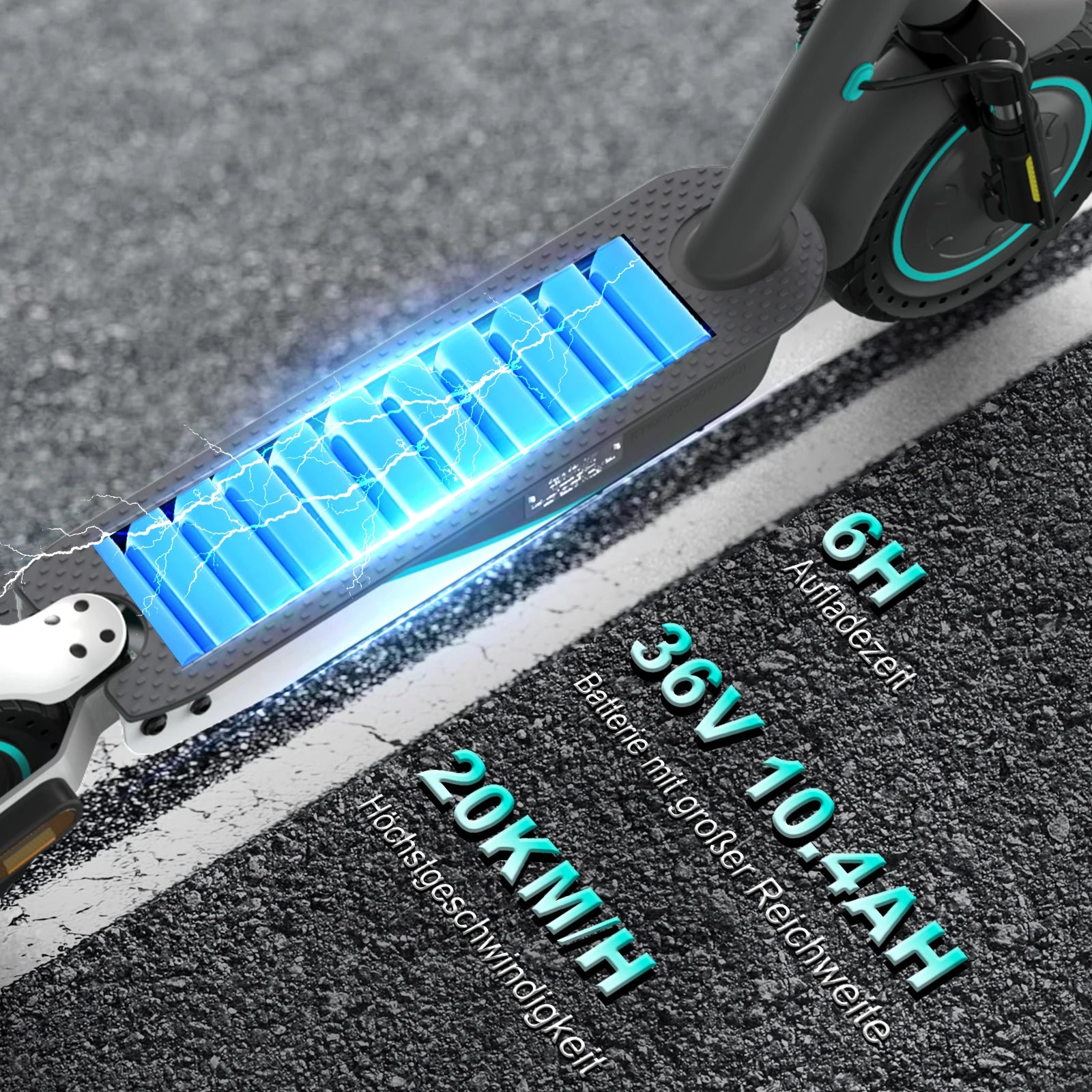 RCB EV10K PRO ABE Electric Scooter, App Control, 10'' Foldable 400W Electric Scooter Adults, E-Scooter with Dual shock absorbers.