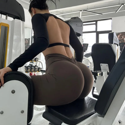 High-end Yoga Pants Women Fitness Leggings High elastic Sports Pants Push UP Tights Running Leggings Breathable Gym Leggings.