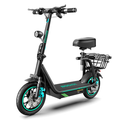 Bogist M5 Pro Adult Electric Scooter City E-Scooter For Men 500W 48V 15AH Battery 12.5 Inch City Tires Escooter E-Scooter.