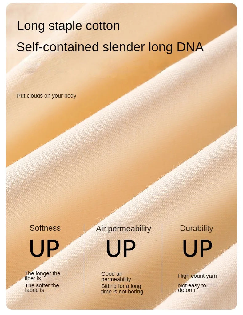 3PCS Female Underwear Antibacterial Pure Cotton Sexy Mid-rise Cotton Panties Woman Traceless Fashions Women's Intimate Intimates.