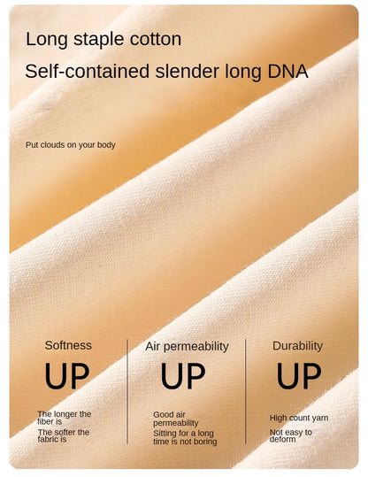 3PCS Female Underwear Antibacterial Pure Cotton Sexy Mid-rise Cotton Panties Woman Traceless Fashions Women's Intimate Intimates.