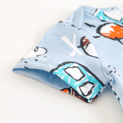 Sanlutoz Kurzarm Baby Jungen Mädchen Sommer Bodys Baumwolle Kleinkinder Kleidung Onesies Niedlichen Cartoon Druck