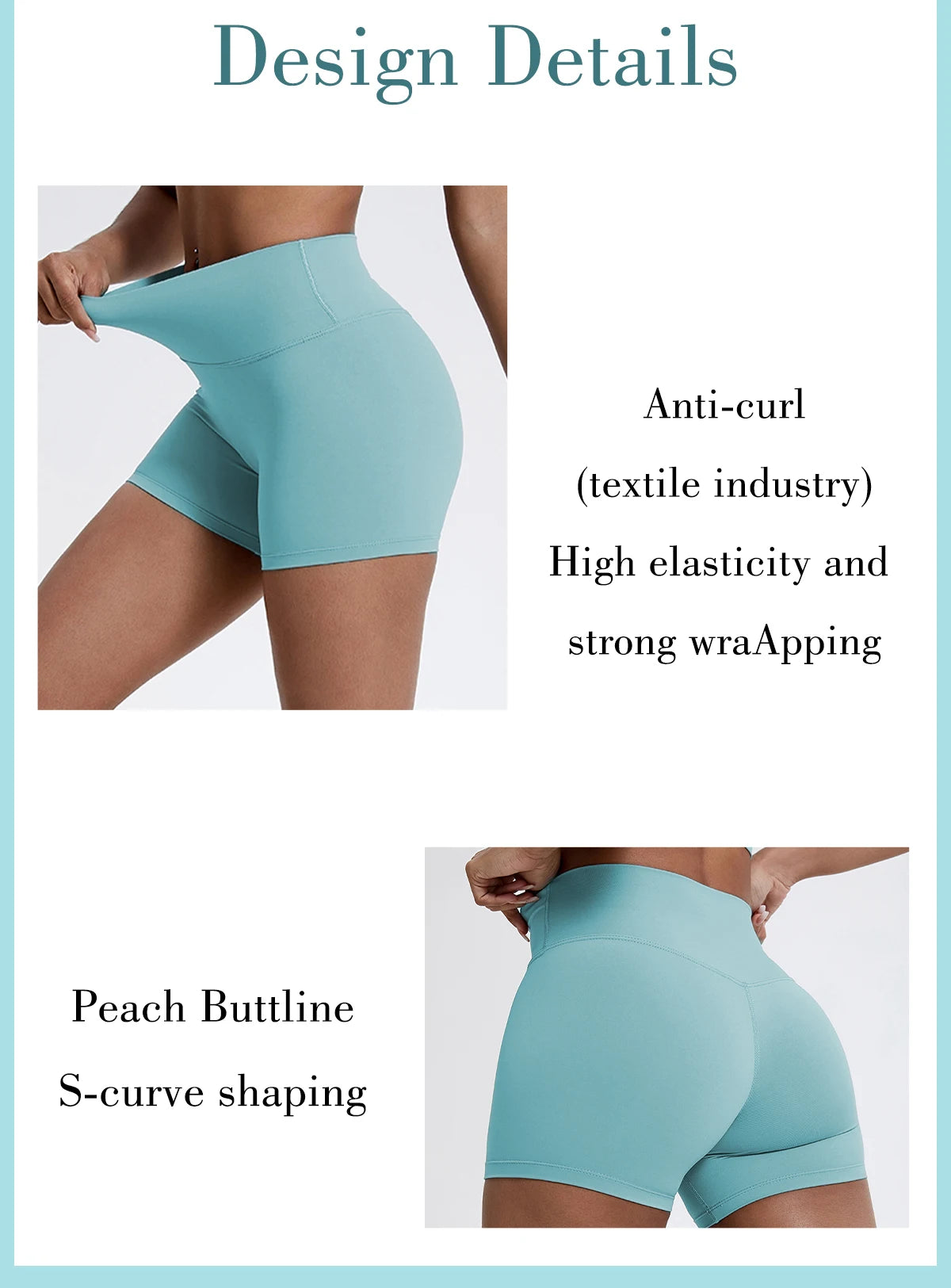 Hearuisavy Running Sports Shorts Women Buttock Lift Gym Leggings Women Cycling Slim Fit Workout Shorts High Waist Yoga Shorts.