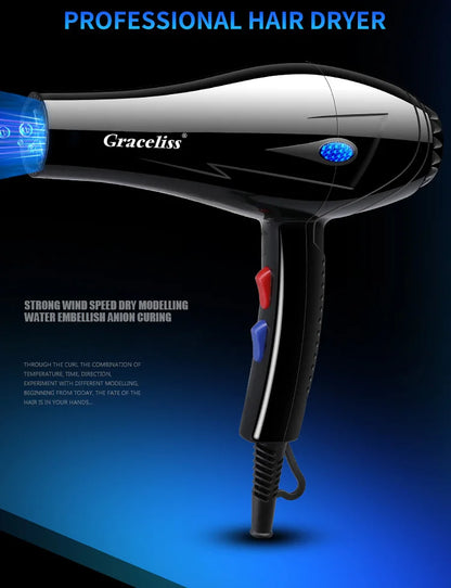 Original EU Plug Hot Cold Wind Professional Hair Dryer Blow dryer Hairdryer For Hair Salon for Household Use.