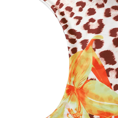 Neue frauen Kleider Sommer Sexy Backless Print Leopard V-ausschnitt Kleid Streetwear Fashion Halter Lace-up Weibliche Kleider Kleidung.