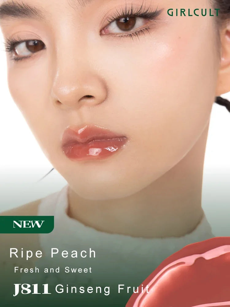 Girlcult Mirror Liquid Lipstick Water Light Long-Lasting Hydrating Shimmer Jelly Lip Tint Nude Red Lip Gloss Makeup Cosmetics.