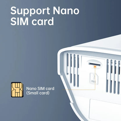 PLERY WiFi6 300Mbps 4G LTE CAT4 Outdoor Router Insert a Sim 2.4Ghz Wifi signal Router Wireless Extender amplifier plug and play.