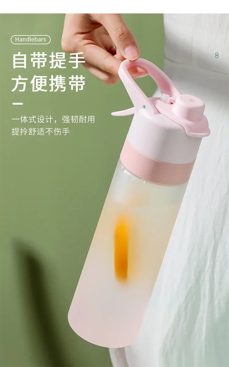 Fashion Sports Water Bottle Hydrating Beauty Portable Water Cup Beautiful Food Grade Plastic Water Bottle Outdoors Cycling Cup.