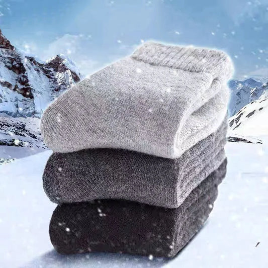 2025 New Winter Super Thicker Warm Socks Wool Male Men Women Socks Solid Socks Merino Wool Socks Against Cold Snow Terry Socks.