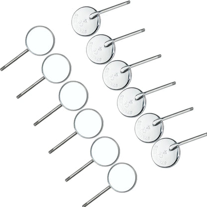 Dental Mirror Stainless Steel Mouth Mirror Dental Hygiene Kit Instrument Dental Reflector Dentist Tools.
