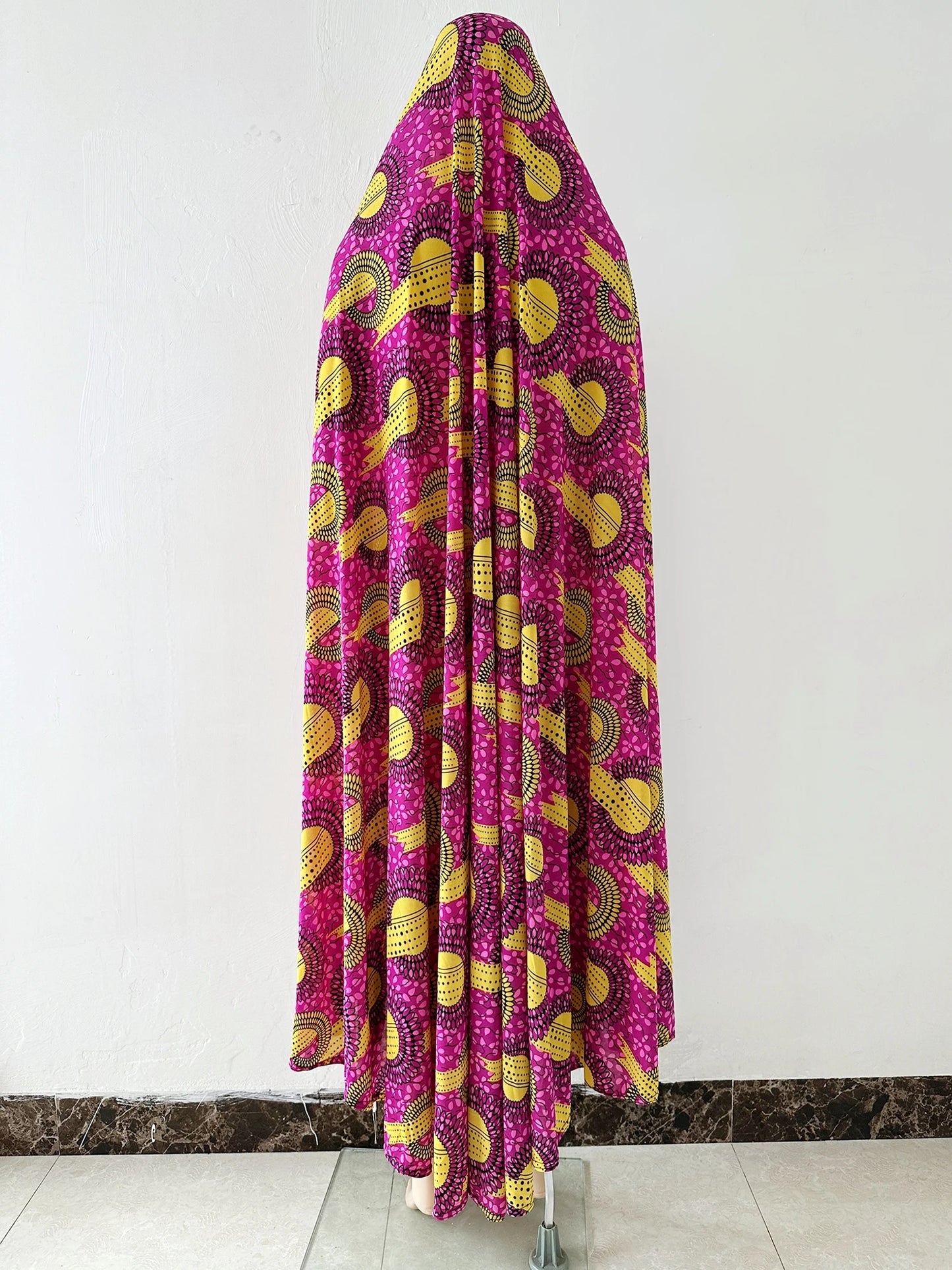 6XL  Muslim Womens Hooded Abaya African Sleeveless Prayer Garment Kaftan Dress With Hijab Floral Dubai Saudi Robe Ramadan