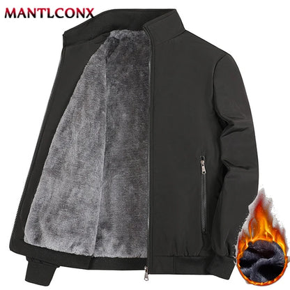 New Thicken Winter Jackets for Men's Winter Coats Warm Fleece Inner Jacket Men Business Stand Collar Parkas Man Outerwear L-3XL.
