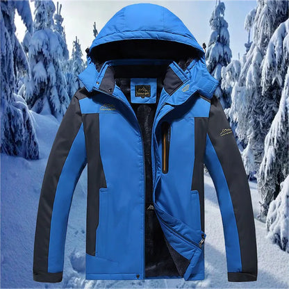 New Winter Men's Down Jacket, Red Sports Casual Coat, Blue Waterproof Jackets (This Jacket Has A Thinner Version Available).