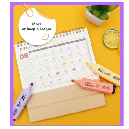 6 PCS Highlighter Marker 6 Fluoreszierende Makronen Farben, Hohe Qualität Rechteckige Marker Student Schreibwaren Büro Schule Kunst Verwenden.