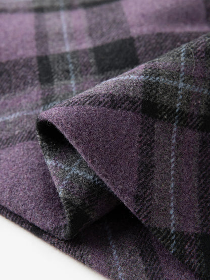 FSLE Autumn Party Skirt High Waist Retro Plaid Knit WoolShort Skirt For Women 2025 Fall Winter New Arrival Y2K Mini A-line Skirt