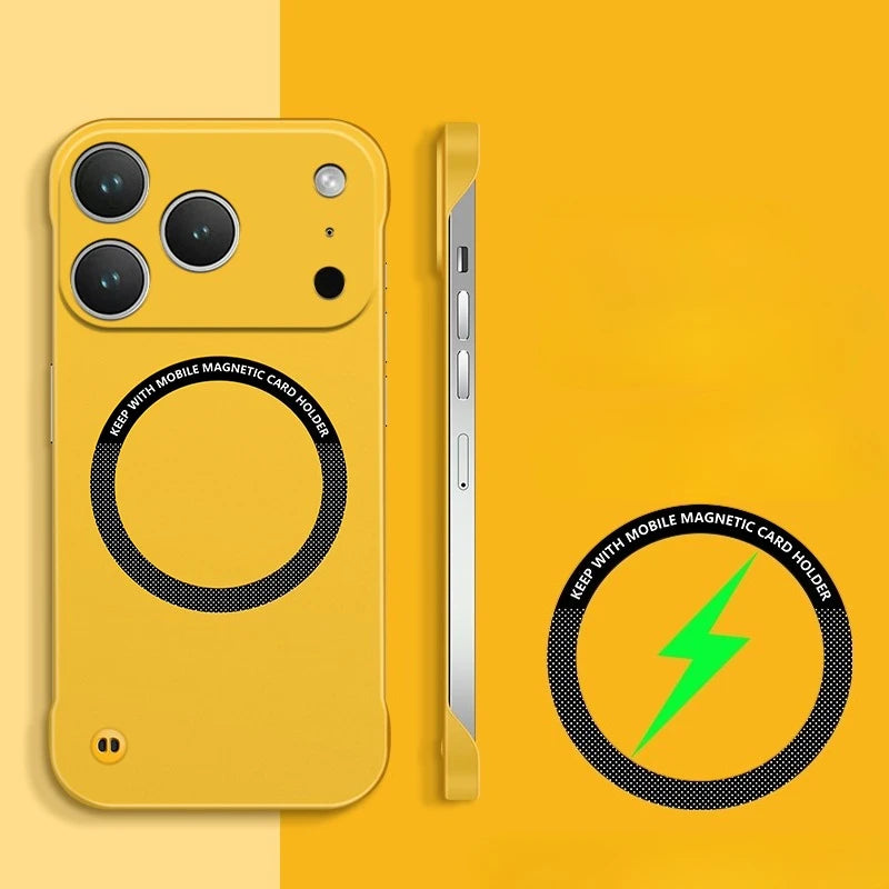 For IPhone 17 Pro Max Case for Magsafe Magnetic Frameless Hard PC Phone Case for IPhone 17 Air 17Pro 16E Shockproof Matte Cover.