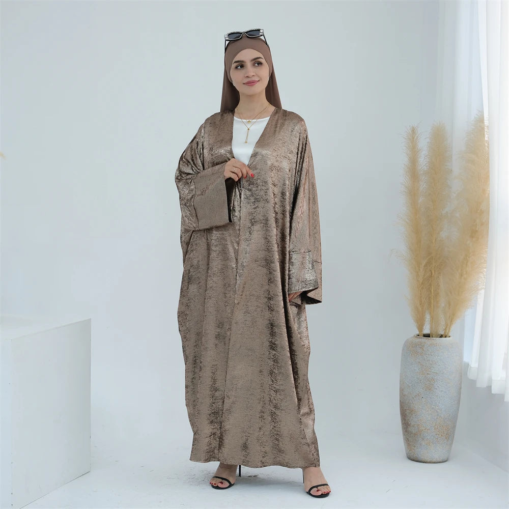 Ramadan Eid Open Dubai Luxury Abaya Damen Modest Kimono Coat 2025 Muslim for Women Islam Clothing Kebaya Robe Femme Musulmane