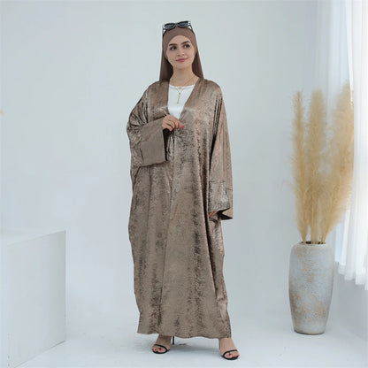 Ramadan Eid Open Dubai Luxury Abaya Damen Modest Kimono Coat 2025 Muslim for Women Islam Clothing Kebaya Robe Femme Musulmane
