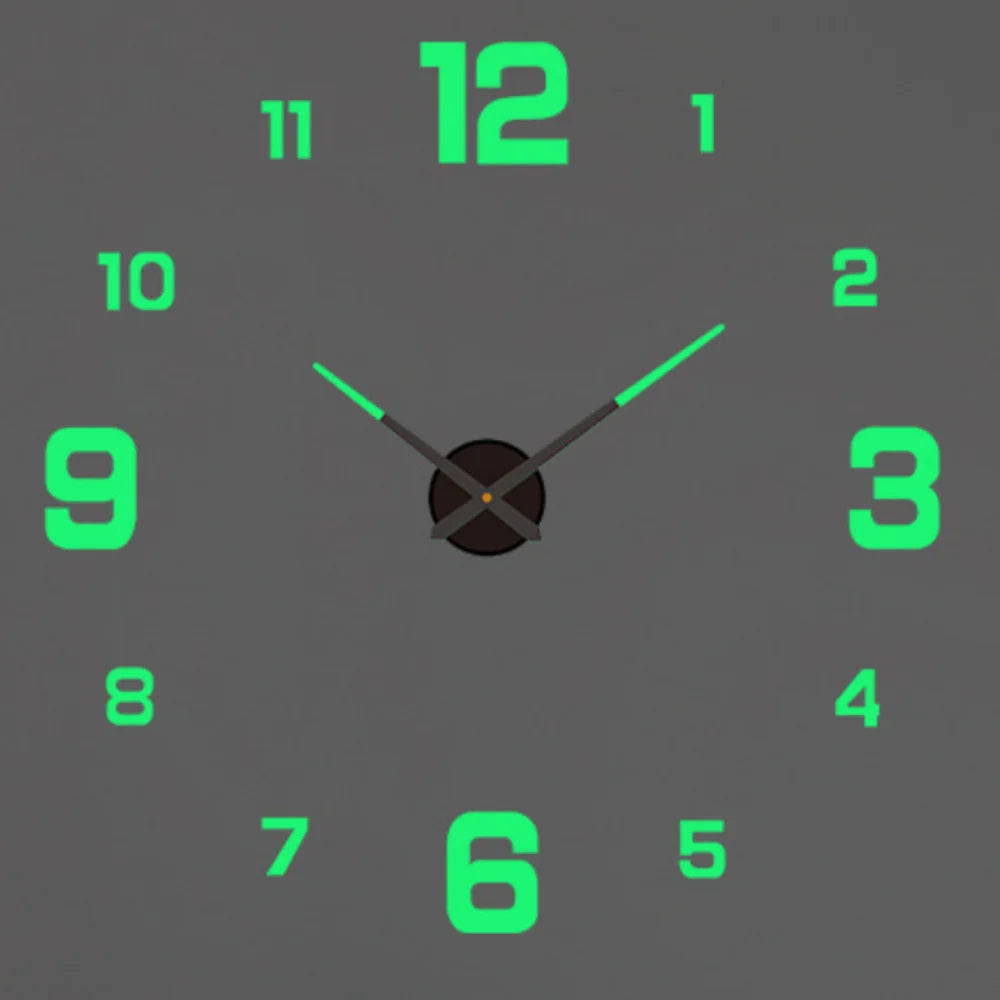 2022 moderne Design Große Wanduhr 3D DIY Quarz Uhren Mode Uhren Acryl Spiegel Aufkleber Wohnzimmer Wohnkultur Horloge