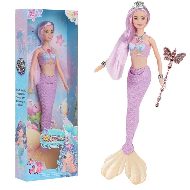 Mermaid Dolls Kids Toys Kawaii Items Fast Shipping Birthday Present With Box For Children Girls DIY Game Christmas Gifts.