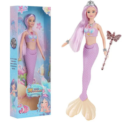 Mermaid Dolls Kids Toys Kawaii Items Fast Shipping Birthday Present With Box For Children Girls DIY Game Christmas Gifts.