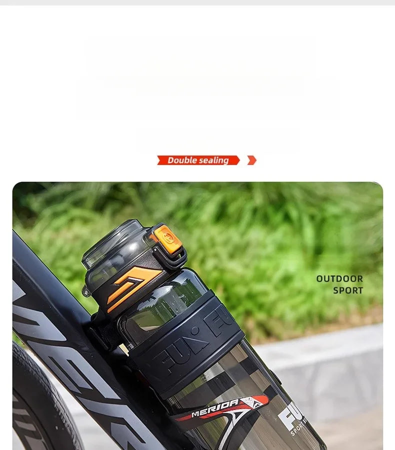 Portable Sports Water Cup For Men Tritan Material One Key Open Cover Fitness Cups High Temperature Seal Leakproof Kettle