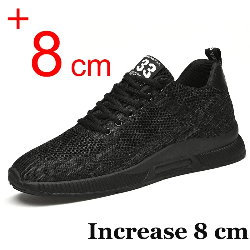 Männer Turnschuhe Aufzug Schuhe Versteckte Heels Atmungsaktive Erhöhung Schuhe für Männer Erhöhen Einlegesohle 6CM Sport Casual Höhe Schuhe