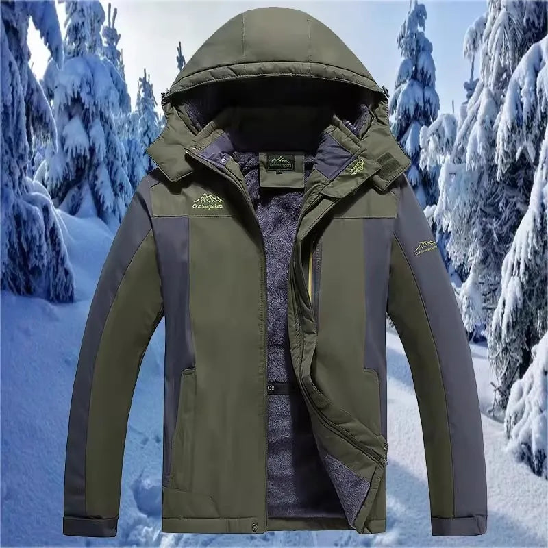 New Winter Men's Down Jacket, Red Sports Casual Coat, Blue Waterproof Jackets (This Jacket Has A Thinner Version Available).