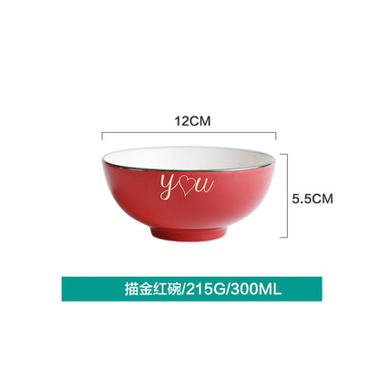 1pc Merry Christmas Ceramic Dinner Dish Plate Set Mug Dessert Cake Pastry Fruit Serving Plate Decorative Tableware