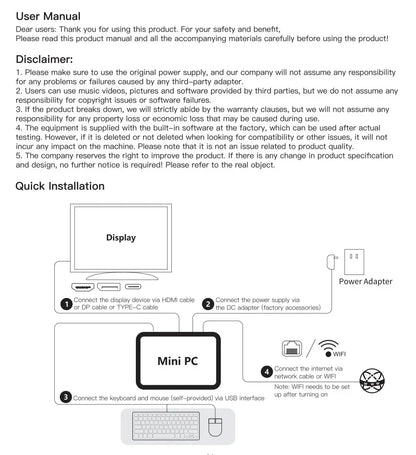 MINI PC Windows 11 Pro Core i9 8950HK DDR4 16GB M.2 SSD 1TB 2TB Computer Gaming Wifi 6 BT5.2 Office Business Desktop PC Gamer
