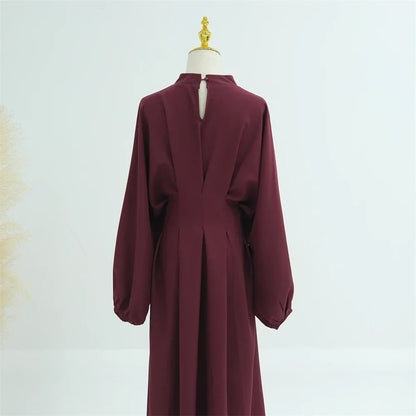 Ramadan Linen Abaya Dubai Turkey Islam Muslim Modest Dress Kaftan Prayer Clothes For Women Kebaya Robe Arabe Femme Musulmane